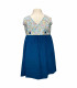 Robe Philippa bleu canard 3 ans