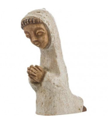 Santon de Mougères - Berger ravi à genoux - 10cm