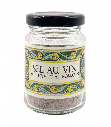 Sel au vin au romarin et au thym