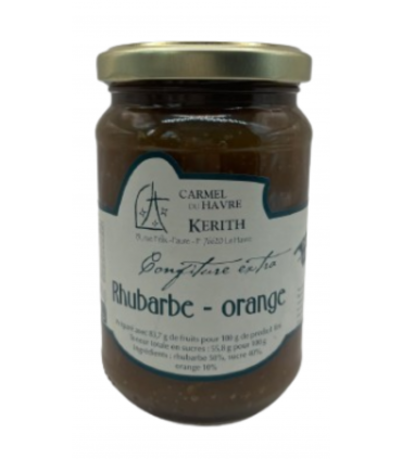 Confiture rhubarbe-orange artisanale et naturelle - Carmel du Havre
