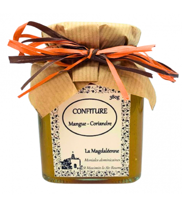 Confiture artisanale Mangue-Corriandre - Monastère de Ste Baume