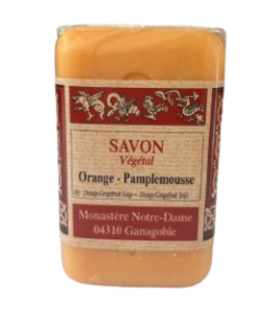 Savon végétal orange-pamplemousse - Monastère de Ganagobie