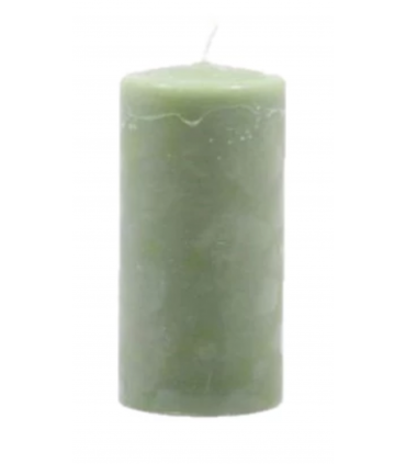 Bougie brute verte pré