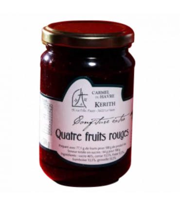 Confiture artisanale et monastique aux fruits rouges