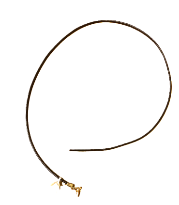 Cordon en cuir brun