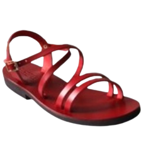 Sandales Femme Hildegarde rouges - Taille 35