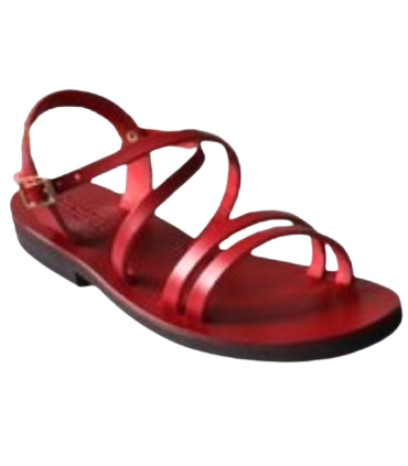 Sandales Femme Hildegarde rouges - Taille 35