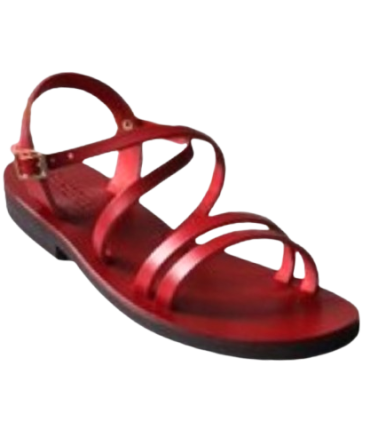 Sandales Femme Hildegarde rouges - Taille 37