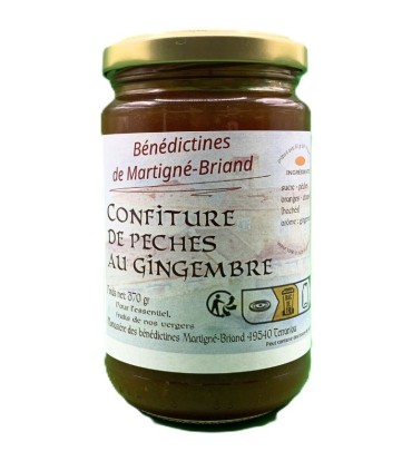 Confiture pêche au gingembre