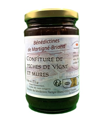 Confiture de pêches de vigne et mures