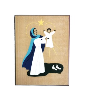 Plaque bois - Notre Dame de Lumière