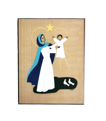 Plaque bois - Notre Dame de Lumière