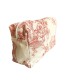 Trousse de toilette imprimé rouge