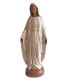 Vierge Notre Dame de grâce - Bois - 32 cm - manteau blanc