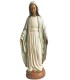 Vierge Notre Dame de grâce - Bois - 32 cm - manteau blanc