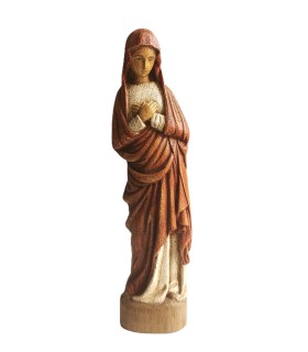 Vierge de l'Annonciation - Bois - Rouge