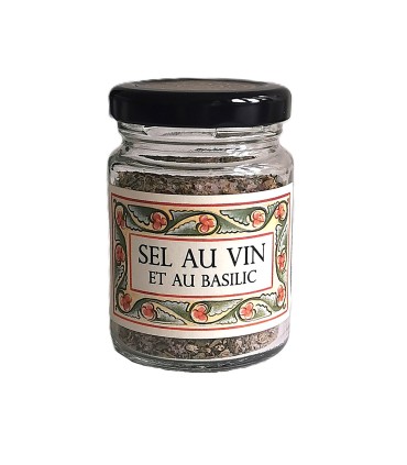 Sel au vin au Basilic