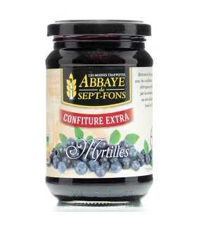 Confiture allégée aux myrtilles par l'abbaye des Sept-Fons