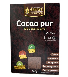 Cacao Bio 200g - maigre -