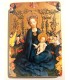 Icône - Vierge à la treille de roses 14 cm x 10 cm // 22 cm x 17 cm