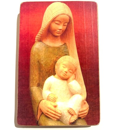 Icône - Vierge et enfant 8 cm x 14 cm