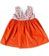 Robe Philippa en Velours orange