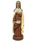 Statue Bon pasteur en dolomie de 39 cm - Robe blanche