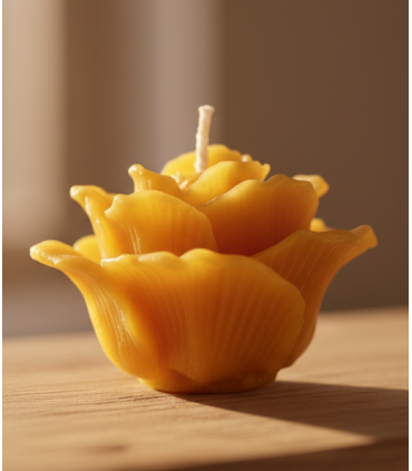 Bougie Rose de Noël