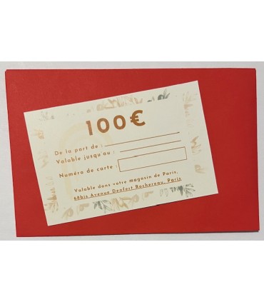 Carte cadeau de 100€