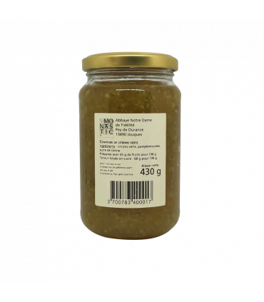 Confiture artisanale de citrons verts de l'Abbaye de Jouques