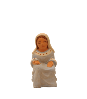 Petit santon de Dourgne - Marie assise