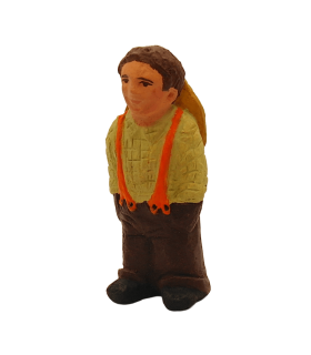 Homme aux bretelles - crèche de Dourgne