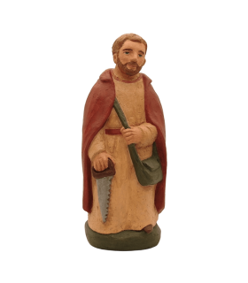 Joseph à la scie - crèche de Dourgne