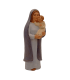 Vierge à l'enfant bleue - crèche de Dourgne