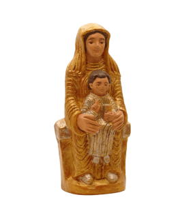 Vierge romane dorée