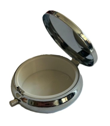 Custode à hosties argentée