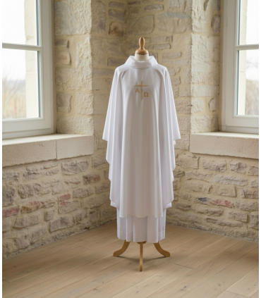 CHASUBLE PRETRE BLANCHE