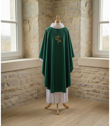 CHASUBLE PRETRE verte