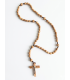 Chapelet avec croix crucifix bois olivier