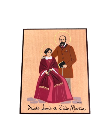 Cadre Saints Louis et Zélie Martin — Abbaye de Venière (71)