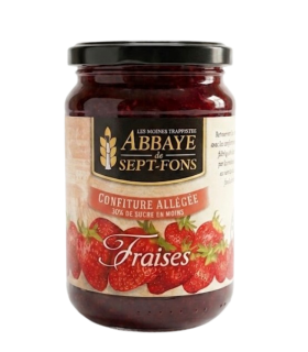 Confiture allégée de fraises par l'abbaye des Sept-Fons