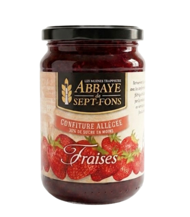 Confiture allégée de fraises par l'abbaye des Sept-Fons