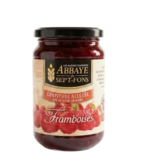 Confiture allégée de framboise par l'abbaye des Sept-Fons