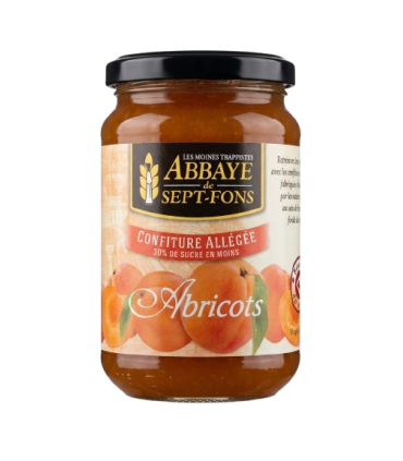 Confiture artisanale allégée d'abricots - Abbaye des Sept-Fons