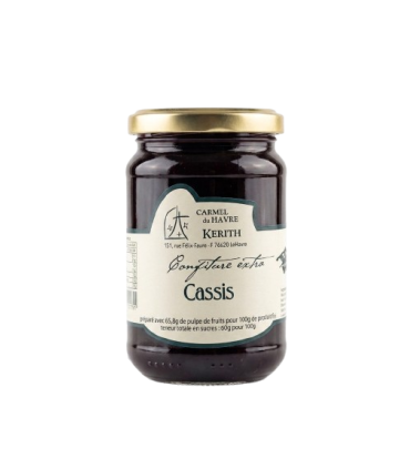 Confiture artisanale cassis par le monastère de la Transfiguration du Havre