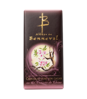 Tablette de chocolat au thé cerisier de Chine