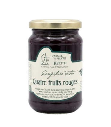 Confiture artisanale et monastique aux fruits rouges